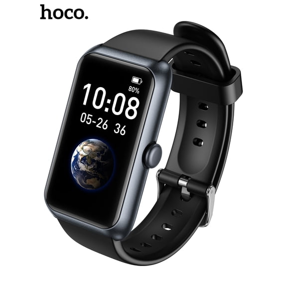 HOCO Smartwatch (Call Version) with 1.47" Screen,IP67 Waterproof, 5-Day Battery, 21 Languages, Fitness Tracker for Men Women(Silver)