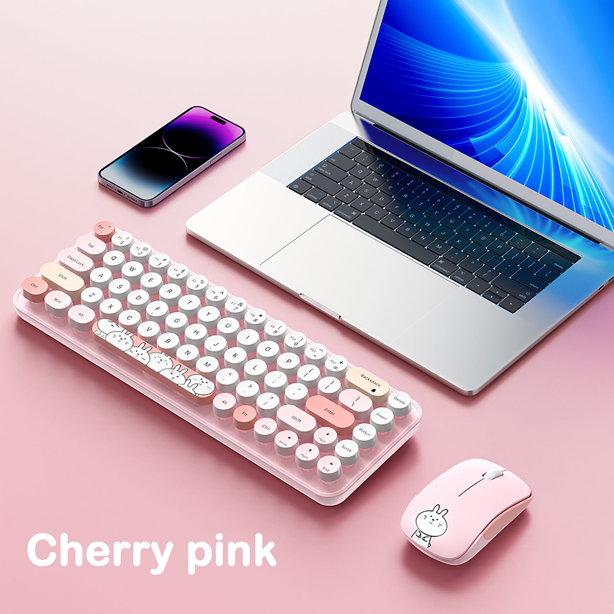 HOCO Wireless Keyboard and Mouse Combo, 2.4GHz Bluetooth USB Receiver