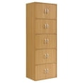HODEDAH 10 Door, Five Shelves, Enclosed Storage Beech