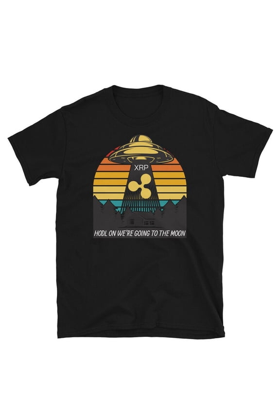 HODL on we're going to the moon Ripple shirt | Crypto T shirt | XRP Cryptocurrency tshirt up to Size 4XL