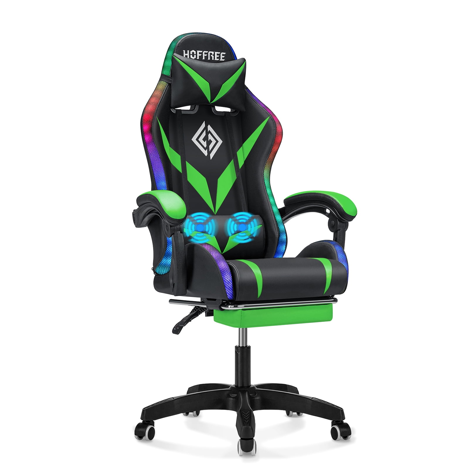 Massage Video Gaming Chair Office Computer Ergonomic Racing Chair