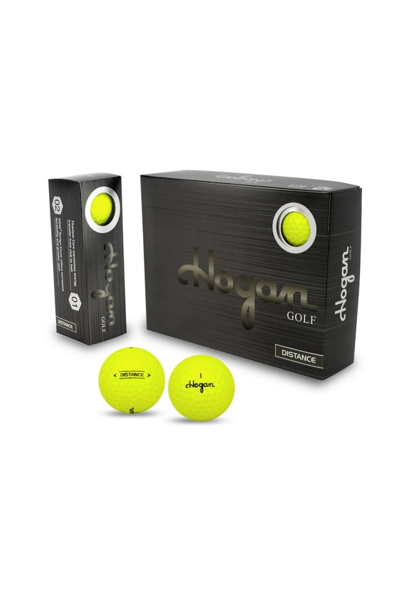 Distance 2 Piece Golf Balls, 24 Pack, Yellow