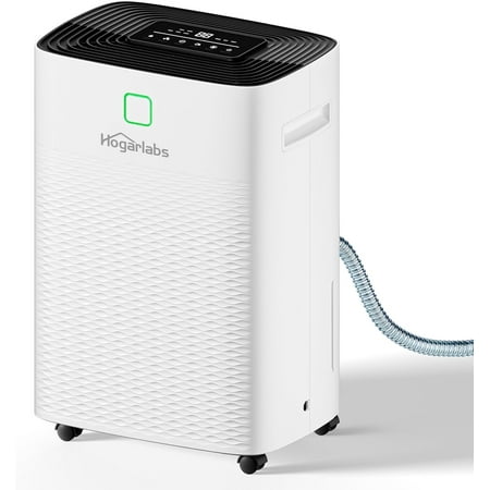 HOGARLABS 24 Pints Dehumidifier for 5000 Sq Ft – Energy Star Certified Quiet Operation Continuous Drain Adjustable Humidity 24H Timer