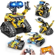 HogoKids 520-Piece Remote & App Control Excavator Robot Building Toys, 3-in-1 RC STEM Educational Learning Toys for Kids 6-12