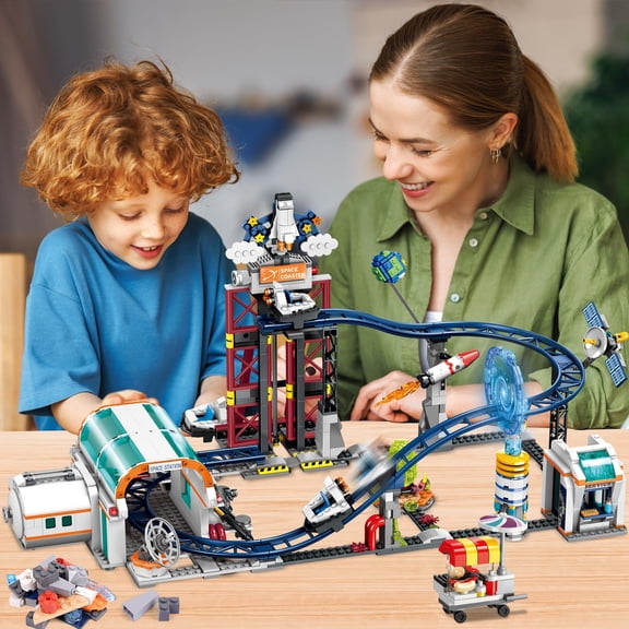 926 PCS Space Roller Coaster Building Set for Adults and Kids Aged 6+