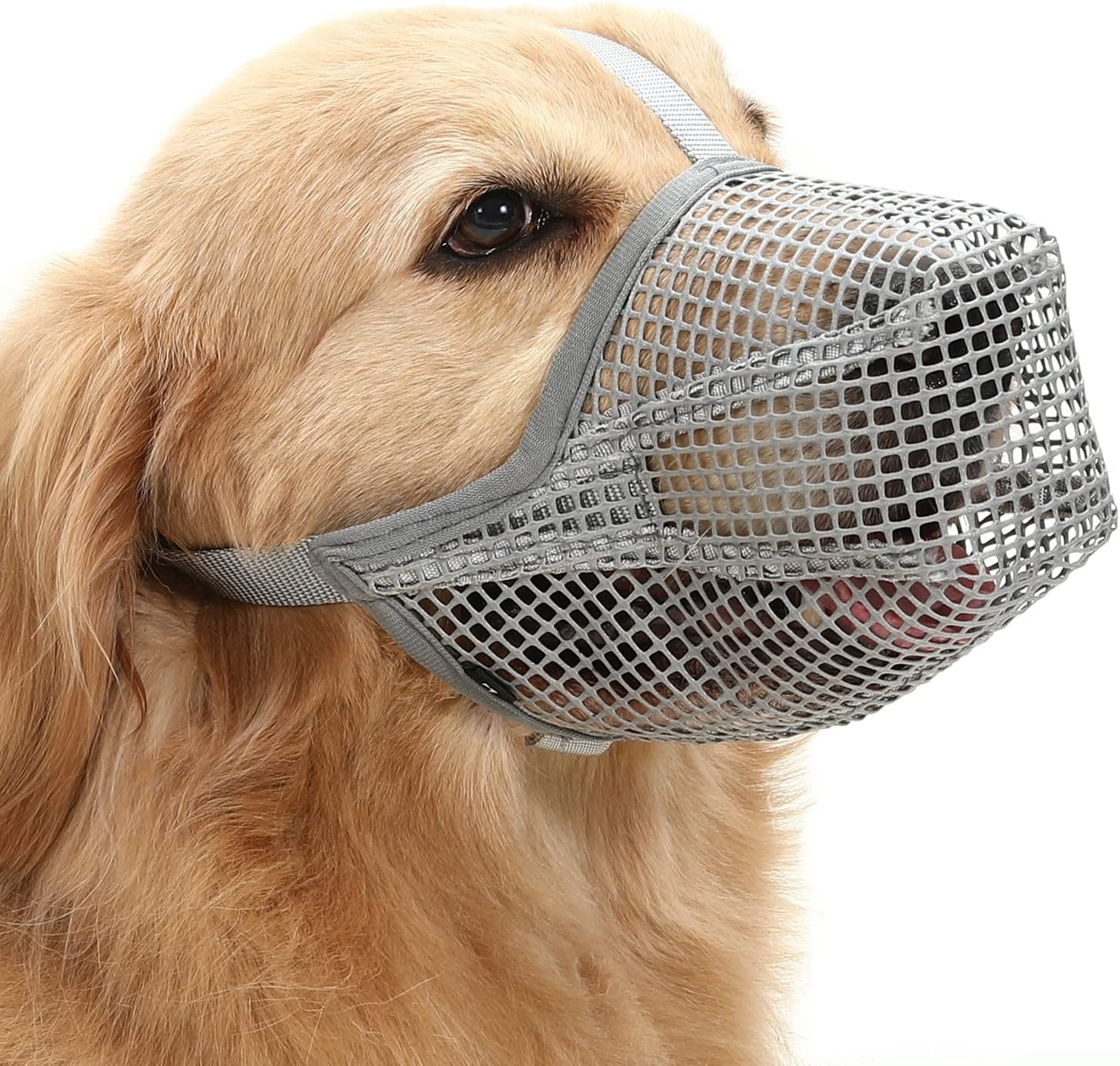 HOH Dog Muzzle, Mesh Mask for Small, Medium and Large Dogs, Stop Biting