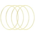 thumbnail image 1 of HOHIYA 4 Pcs 20 Inch Metal Floral Wreath Hoop Macrame Large Gold Craft Rings for Wall Hanging 4mm Wire, 1 of 5