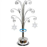HOHIYA Ornament Display Tree Stand تناوب على Swarovski 2023 Ornament Christmas الهدية السنوية 16.75 بوصة فضية