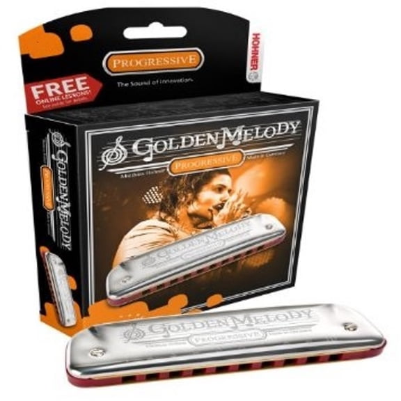 HOHNER Golden Melody Harmonica Key of Eb Made in Germany Includes Case 542BL-EF