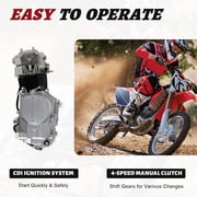 HOHOBLA 125 CC 4-Stroke Kick Start Engine Motorcycle Dirt Bike Motor for HONDA 4-Speed