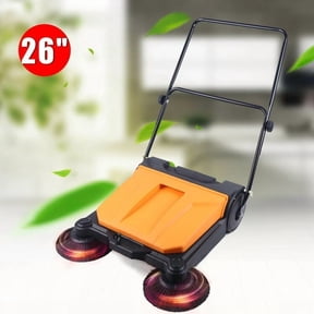 HOHOBLA 26" Hand Push Sweeper, No Electricity, Efficient Floor Cleaning Solution