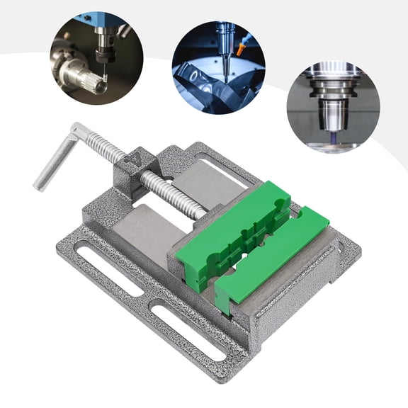 HOHOBLA 4" Mini Bench Vise Clamping Table Flat Drill Press Vice CNC Milling Machine Tool