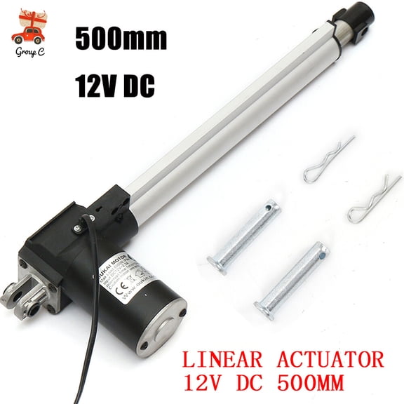HOHOBLA 500mm Stroke Linear Actuator Electric Motor 6000N Max Lift Waterproof Heavy Duty