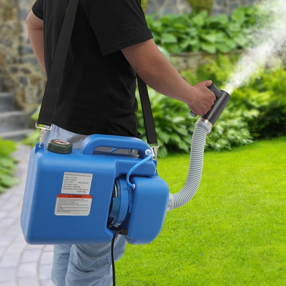 HOHOBLA 8L Electric ULV Fogger Machine, Portable Fogger Sprayer Machine 1200W Blue