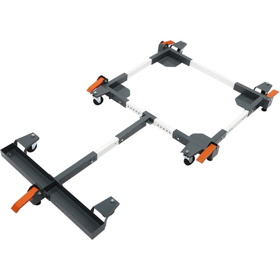 HOHOBLA Adjustable Universal Mobile Base 28x28 Inch, 600 LB Heavy Duty Steel Platform Base Stand with 6 Casters,for Moving Equipment, Power Tools, Machines