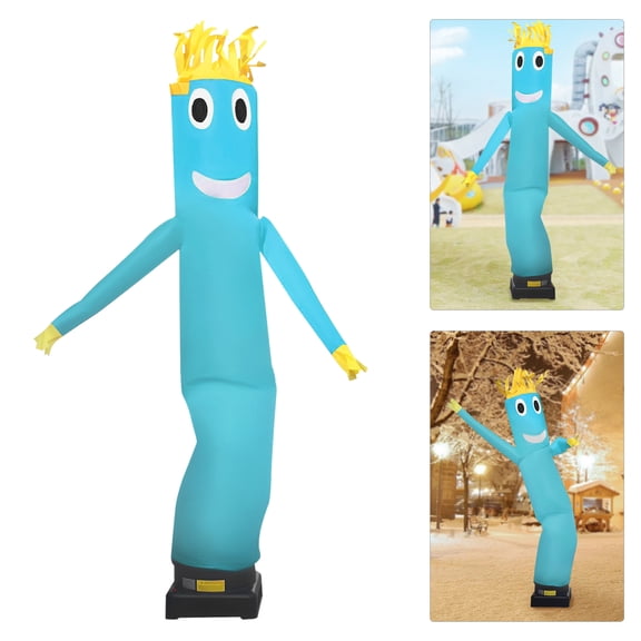 HOHOBLA Advertising Inflatable Tube Men, Waving Inflatable Tube Guy, Blow Up Giant Waving Arm Fly Human Model, Blue, for Wedding Celebrations, Various Opening Ceremonies, New Product Releases