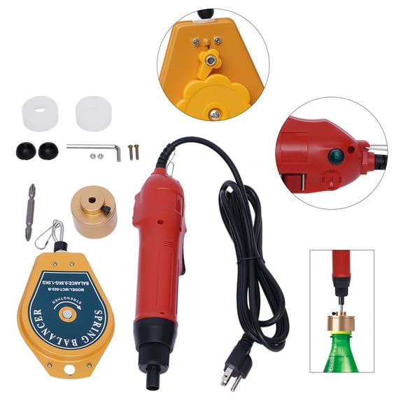 HOHOBLA Electric Bottle Capping Machine Manual Screw Capper Cap Sealing Tool 10-30mm