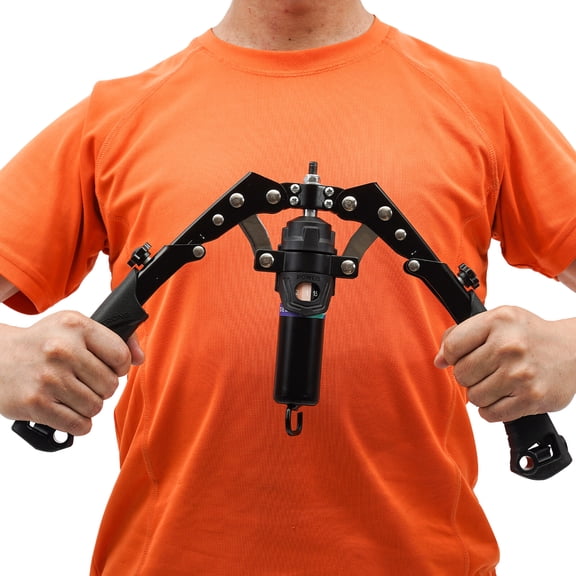 HOHOBLA Manual Chest Expander Black Hydraulic Power Adjustable Twister Arm Exerciser