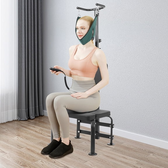 HOHOBLA Neck Stretcher Electric Cervical Spine Traction Device Stretching Training Equipment 6000N
