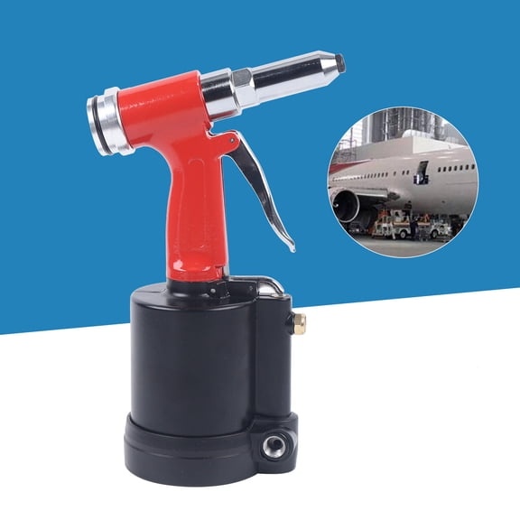 HOHOBLA Pneumatic Air Riveter Gun for 1/8" to 1/4" Rivets Lightweight & Efficient