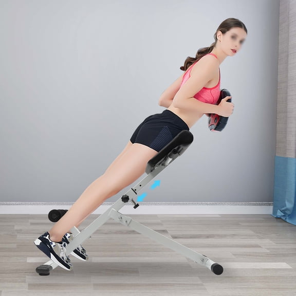HOHOBLA Roman Chair Hyperextension Bench, 5 Level Adjust Benchtraining Benches Strength Roman Chair AB Back Hyperextension Bench with Handle Back Extension Bench Machine for Home Workout 330lbs