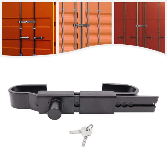 HOHOBLA Shipping Container Lock Adjustable Steel Heavy Duty Cargo Door Lock with 2 Keys