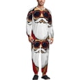 thumbnail image 1 of HOHOHO Santa Claus Men's Pajama Set Sleepwear Pjs Lightweight Long Sleeve Crewneck Shirts and Bottoms Soft Comfy Sleep Sets XL, 1 of 5