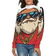 thumbnail image 1 of HOHOHO Santa Claus Women's Turtleneck Sweater Long Sleeve Ribbed Fitted Turtle Neck Casual Fall Winter Collection Top XL, 1 of 4