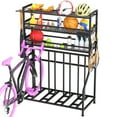 thumbnail image 1 of HOHYN 4-Bike Garage Storage Rack, 3-Tier Bike Rack Garage System with Heavy-Duty Bike Stand, Multi-Purpose Bike Storage Rack for Mountain, Road, Mountain & Fat Tire Bicycles, 1 of 7
