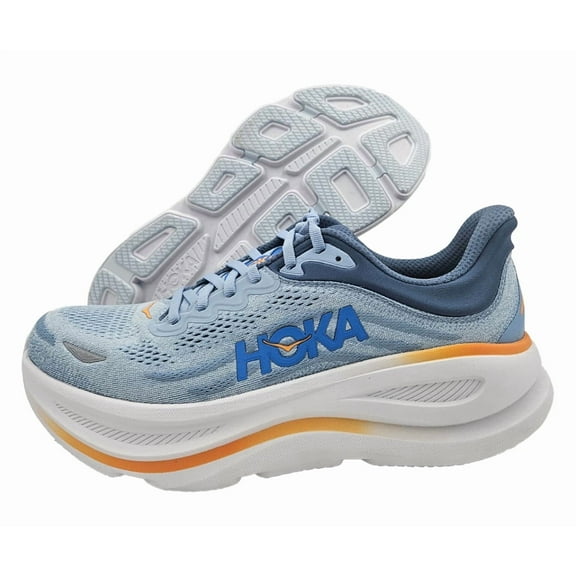 HOKA Bondi 9 Mens Shoes Size 9, Color: Drizzle/Downpour
