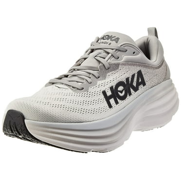HOKA Bondi 8 Mens Shoes Size 11.5, Color: Sharkskin/Harbor Mist