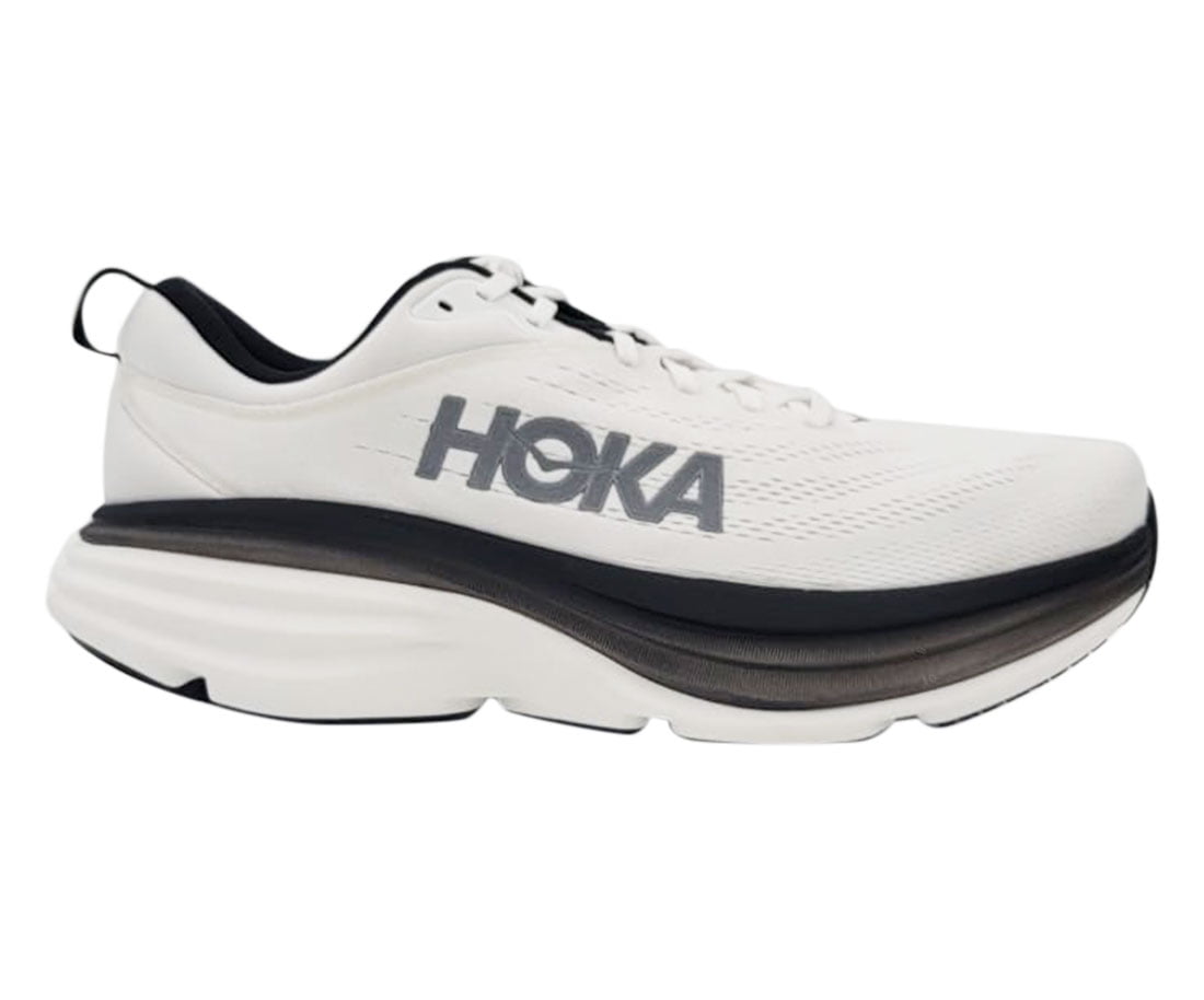 HOKA ONE ONE Mens Bondi 8 Shoes, Lace-up, Cushioned Footbed