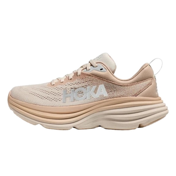 HOKA Men's Bondi 8, Shifting Sand/Eggnog, 8, Medium