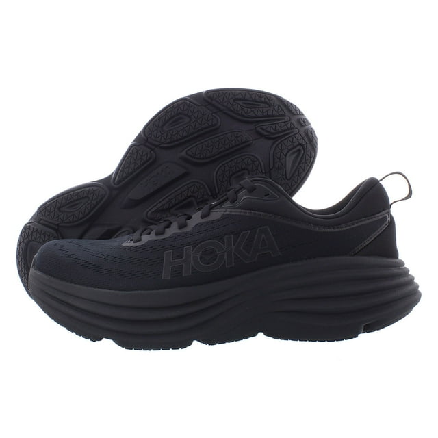 Hoka One One Bondi 8 1123202-BBLC Sneakers Men 10.5D Black Running Shoes ZPO2600