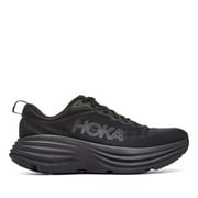 HOKA ONE Bondi 8 Mens Running Shoes - Black - 10.5