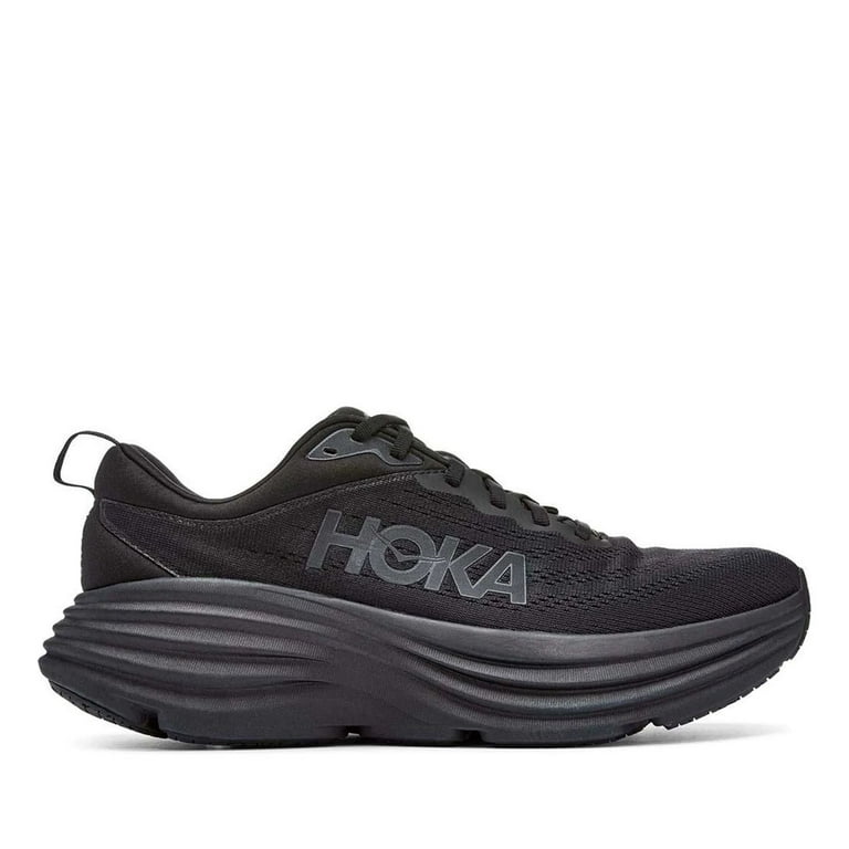 HOKA ONE Bondi 8 Mens Running Shoes - Black - 11.5