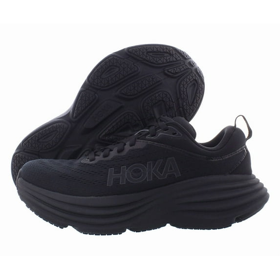 HOKA Bondi 8 Womens Shoes Size 7.5, Color: Black/Black