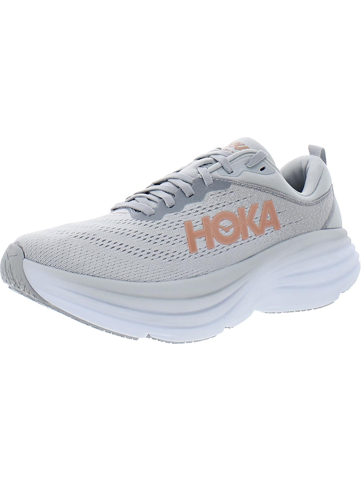 HOKA ONE Bondi 8 Womens Running Shoes Harbor Mist/Lunar Rock 7.5