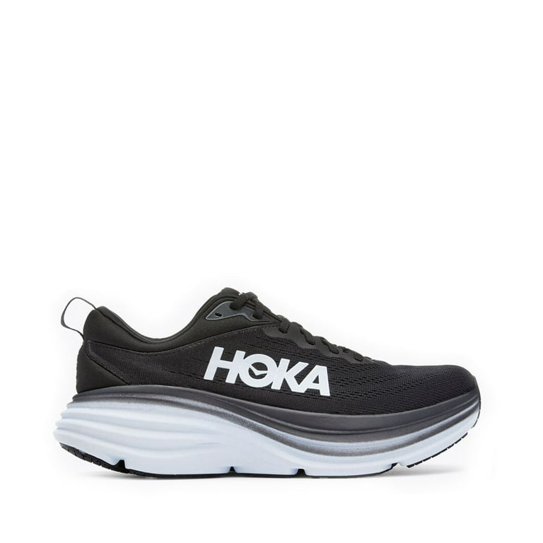 HOKA ONE ONE Bondi 8 Mens Shoes Size 10.5, Color: Black/White