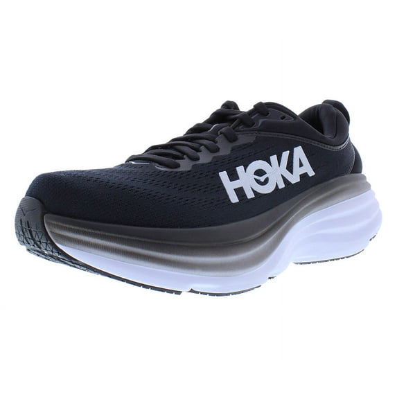 Hoka One One Bondi 8 1127952-BWHT Sneakers Women 9.5 Black Running Shoes ZPO2712
