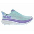 thumbnail image 1 of HOKA Clifton 9 Womens Shoes Size 9.5, Color: Sunlit Ocean/Lilac Mist, 1 of 3