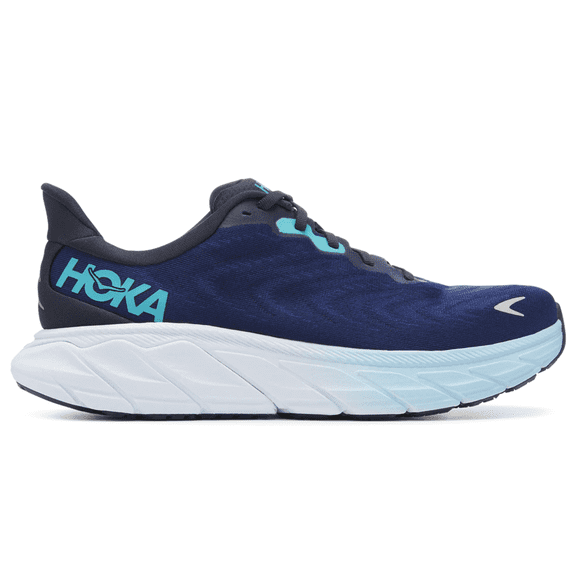 HOKA ONE ONE Men's Arahi 6 Everyday Trainers shoes, 8.5 US  ( WIDE-2E ), Outer Space/Bellwether Blue
