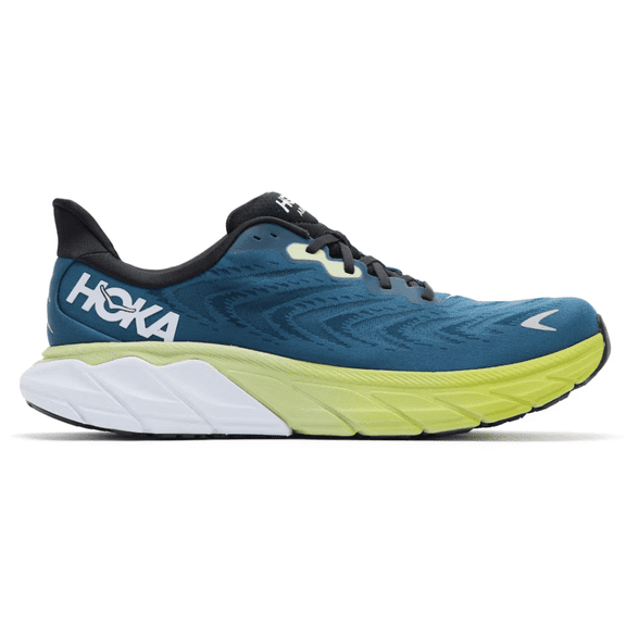 HOKA ONE ONE Men's Arahi 6 Everyday Trainers shoes, 8.5 US  ( WIDE ), Blue Graphite/Blue Coral