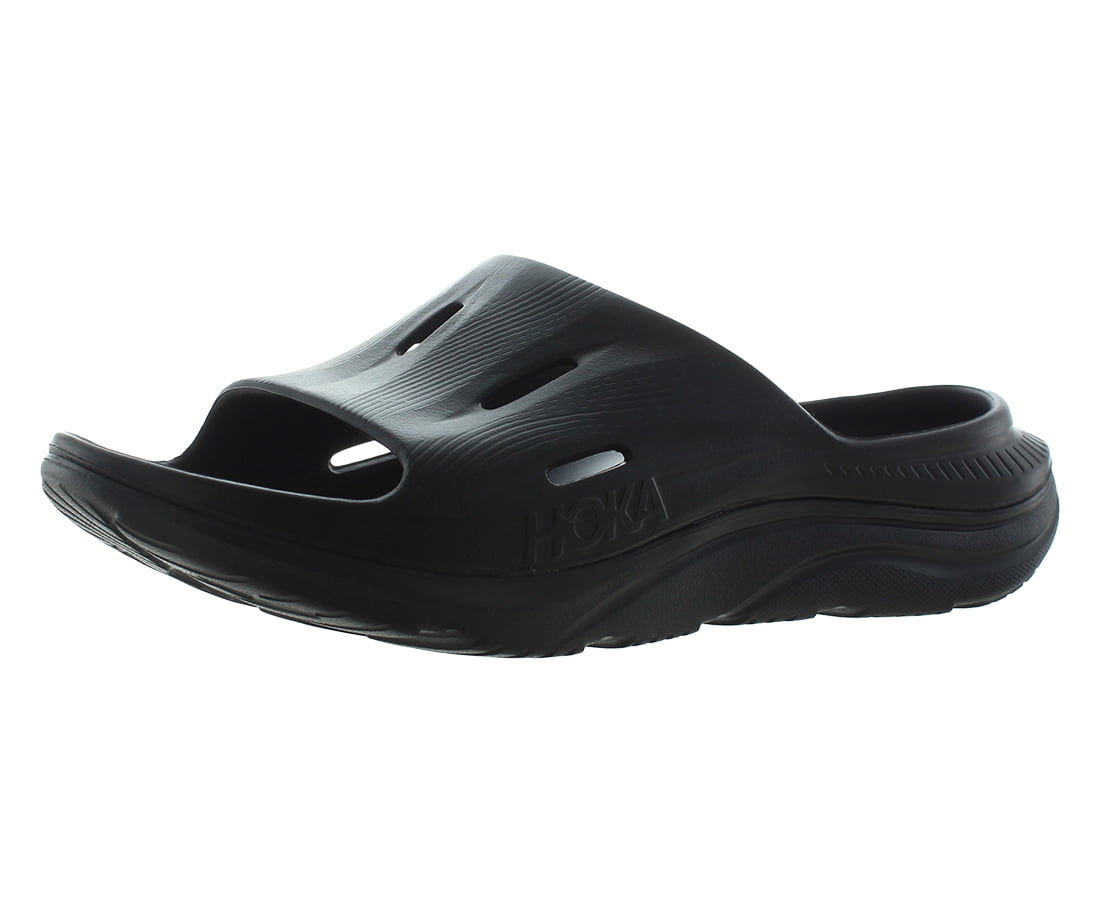 Hoka Ora Recovery Slides Black Men\'s Sz 10 Casual Slip On Cushion Comfort Hoka Ora Recovery Slide 3 Black Men main image 2