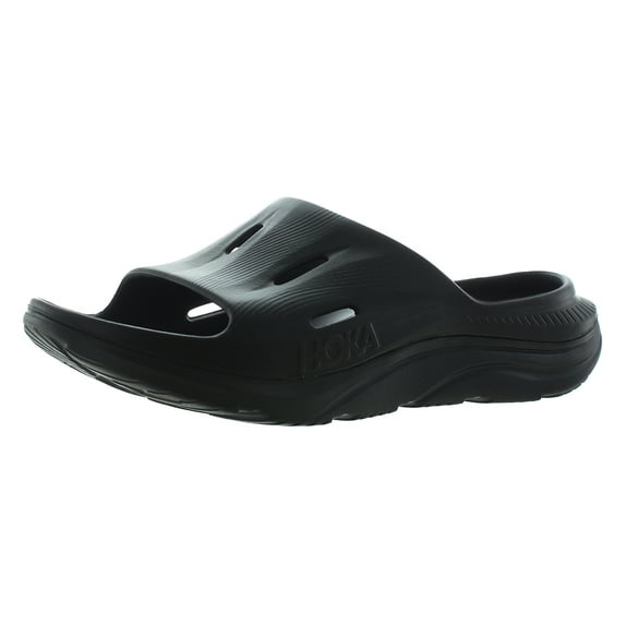 HOKA ORA Recovery Slide 3 Mens Shoes Size 8, Color: Black/Black