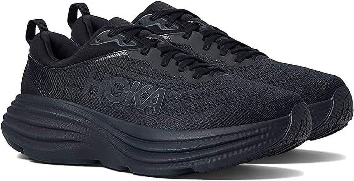 HOKA ONE ONE | Women's, Bondi 8 Road Running Sneakers (Black Monochrome ...