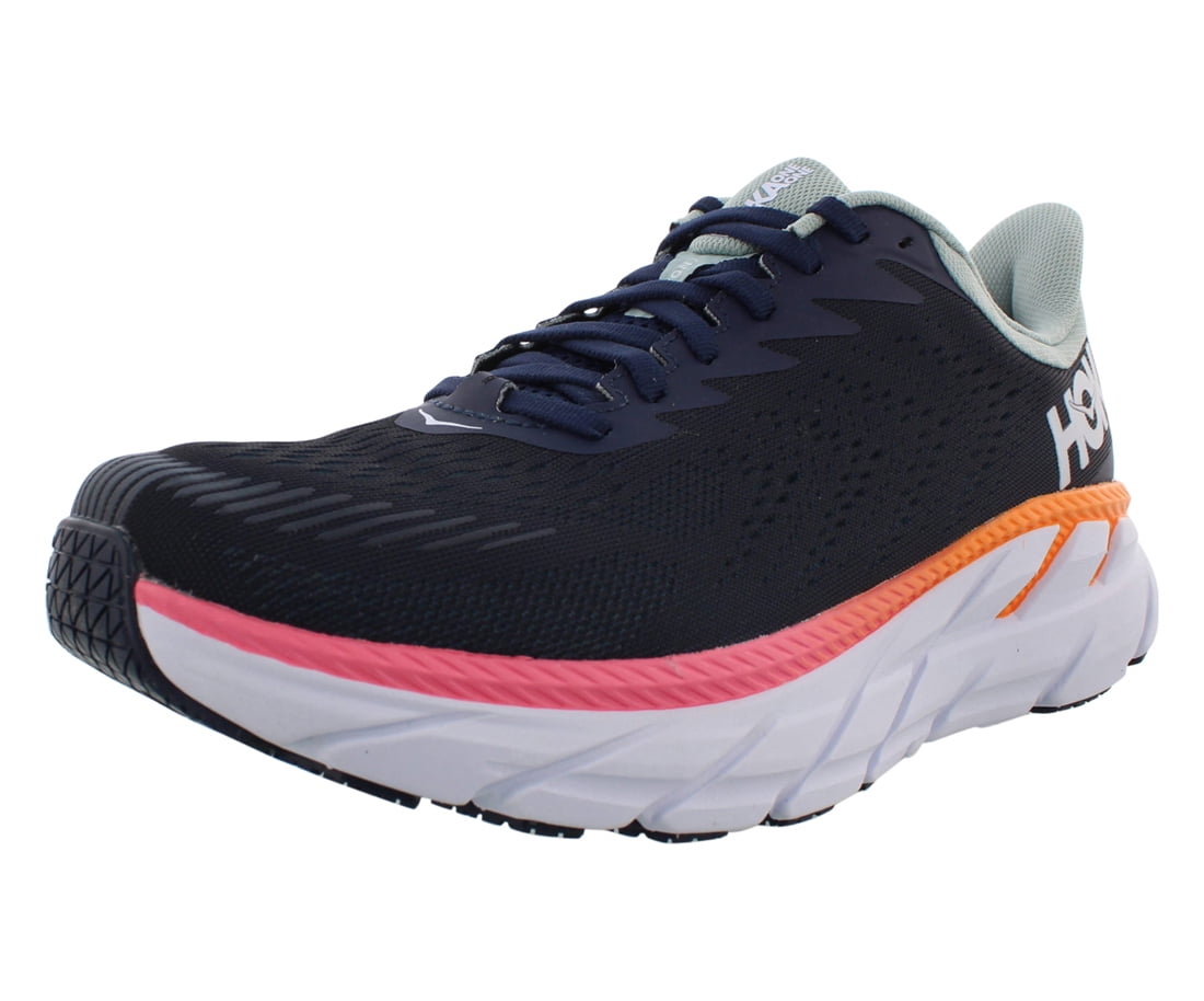 HOKA ONE ONE Women's Clifton 7 Running Shoe, Black Iris/Blue Haze, 11 D