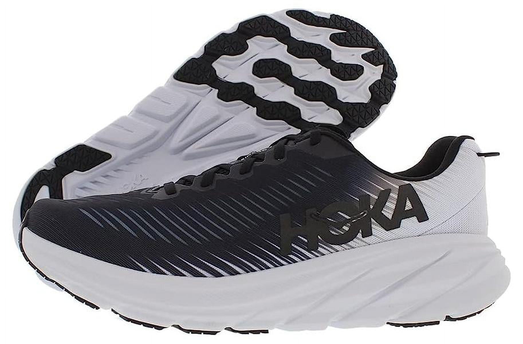 HOKA ONE Rincon 3 Mens Running Shoes - Black/White - 12.5 - Walmart.com