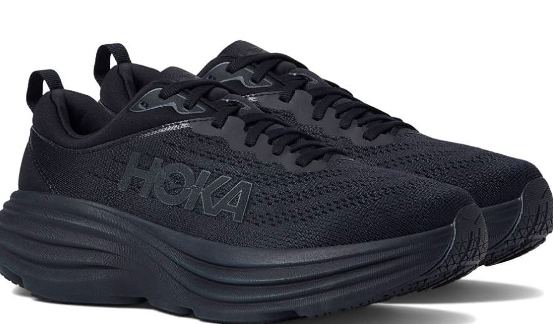 HOKA Women's Black Bondi 8 Running Sneakers, 10 B 