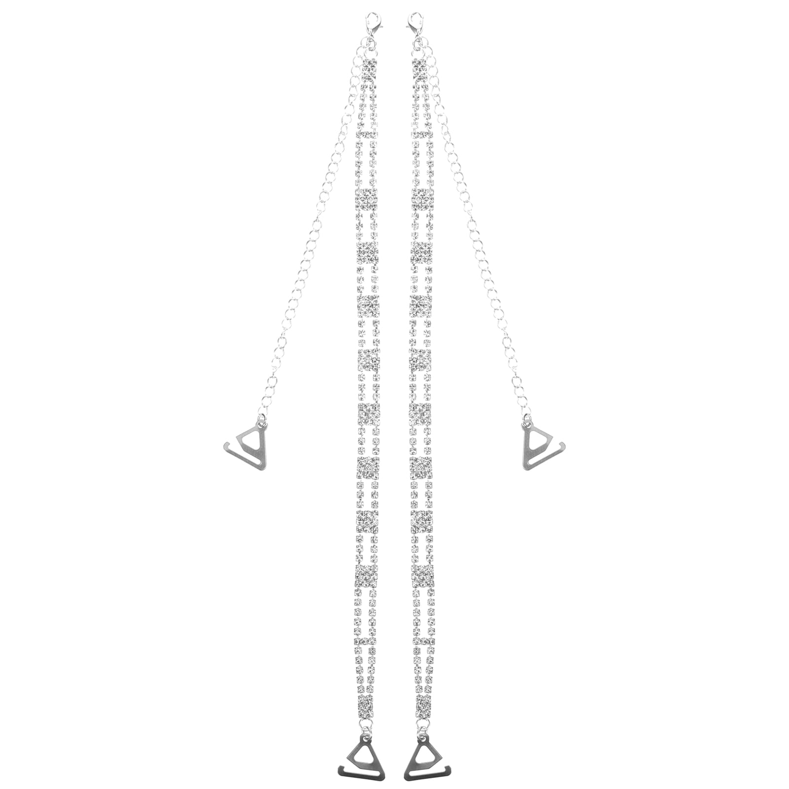 HOKARUA 1 Pair Decorative Bra Straps Rhinestone Bra Chain Bra Straps Replacement Dress Straps